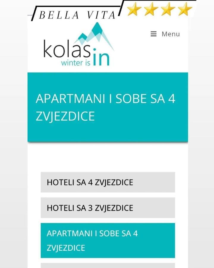 Apartman Bella Vita Kolašin Esterno foto